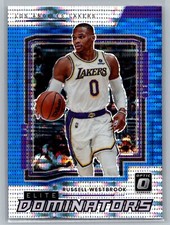 2021-22 Donruss Optic Elite Dominators Blue Pulsar Russell Westbrook #22 Lakers
