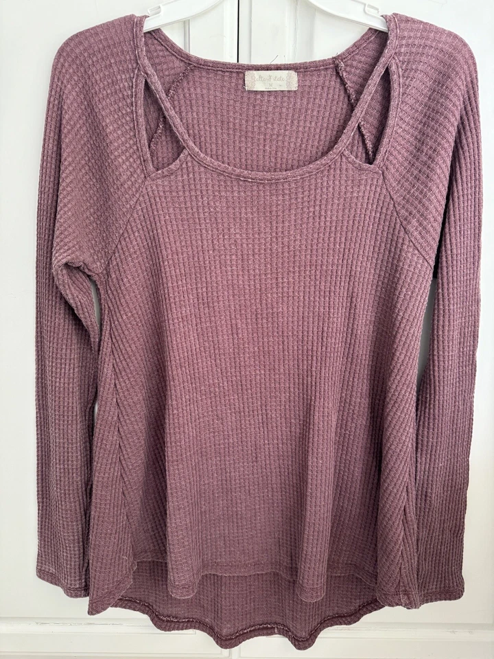 ALTARD STATE Mujer Sudadera Pullover Algodón Malva Lavado EE. UU. Boho Talla M Foto 4 de 4