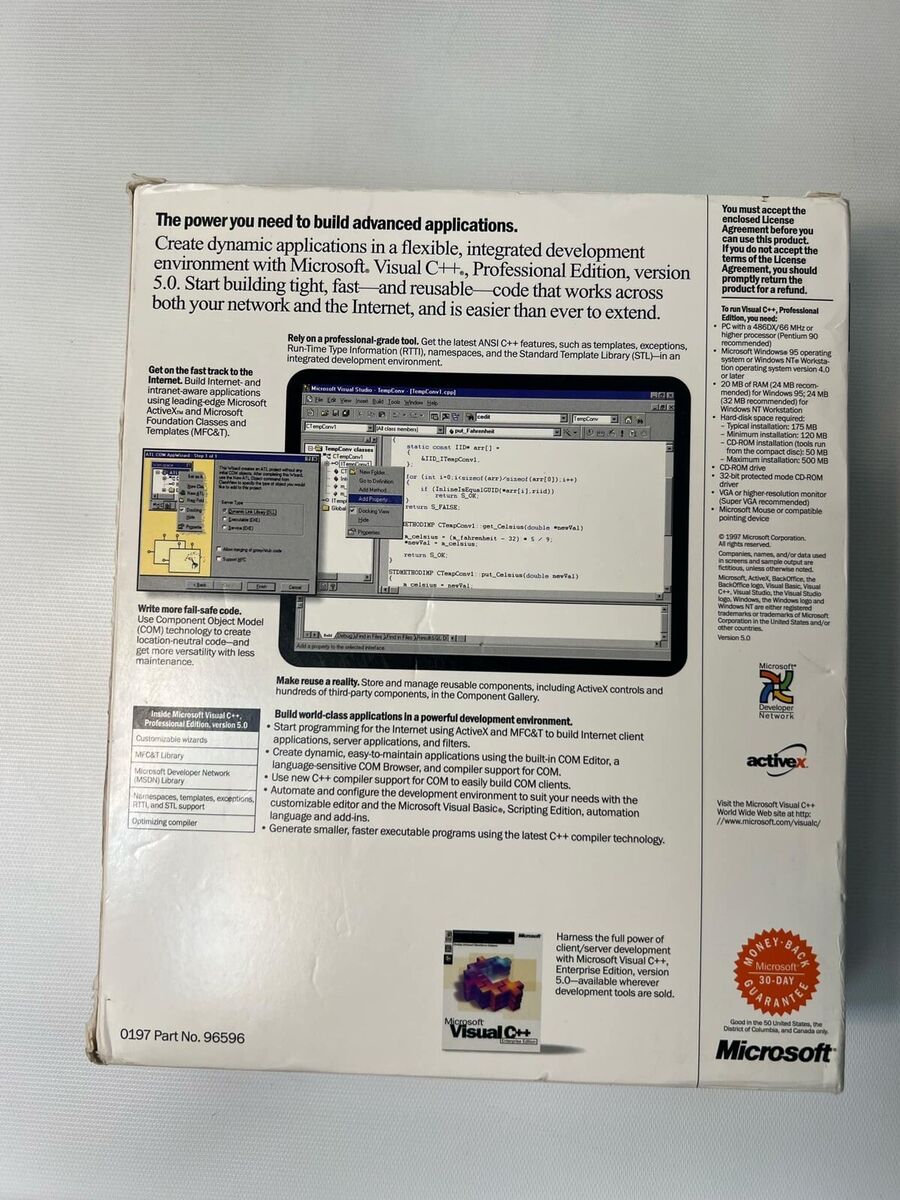 Microsoft Visual C++ 6.0 Professional Edition | eBay Microsoft Visual C++ 6.0 Professional Edition | eBay