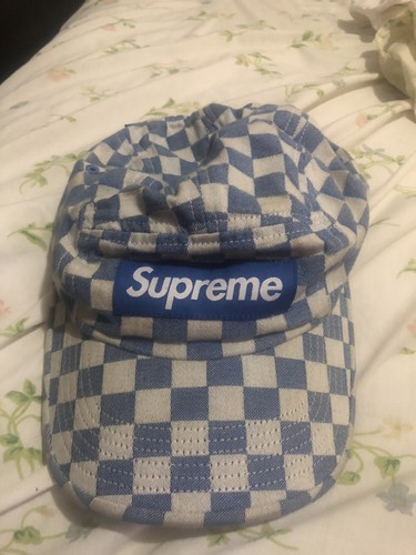 supreme checkered hat