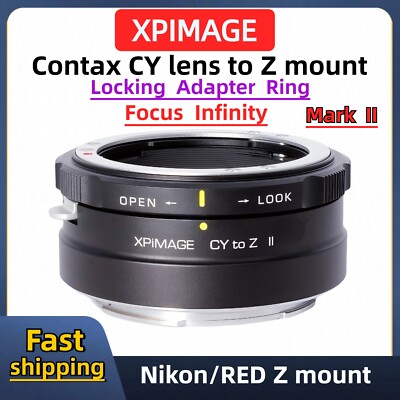 XPimage Contax/Yashica Lens to Nikon Z mount Camera C/Y-Z Locking Adapter CY-NZ