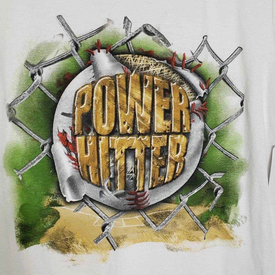 Simply For Sports T-Shirts Boys Medium 10/12 White Graphic Power Hit Lot Of 2 - Image 3 of 4