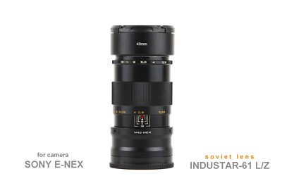 Soviet lens 50mm f/2,8 INDUSTAR-61 L/Z Macro Copy Tessar M42-Sony Nex E-mount