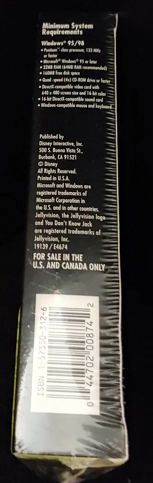 Who Wants to Be a Millionaire Disney Computer Software Factory Sealed Rare NIB - Image 3 of 3