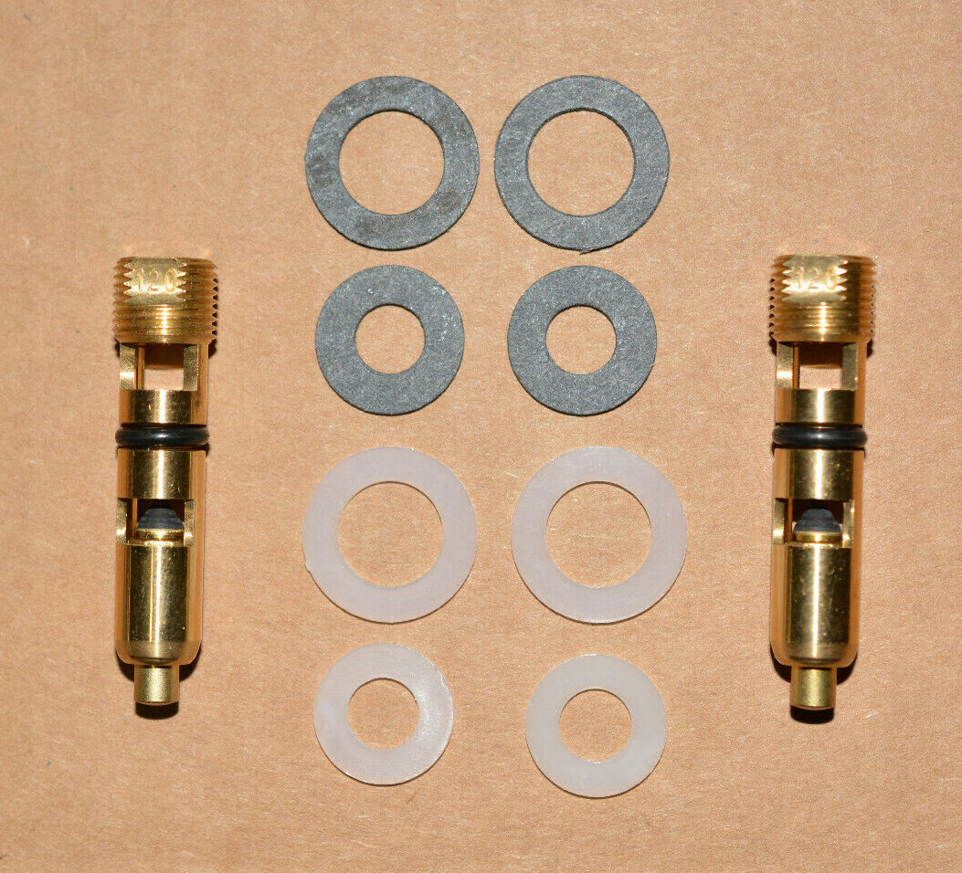 (Pair) .130 Viton Needle & Seat Nylon & Stock Gaskets Holley Carb