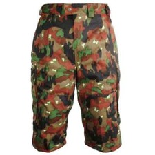 Swiss M83 Alpenflage Camo Bermuda shorts, Size S to L,V.G. to NOS, free shipping