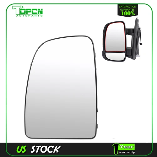 Driver Side Mirror Glass with Heated For 2014-2021 Ram ProMaster 1500 2500 3500