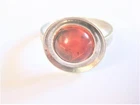 Ring silver 835 with amber, 2.48 g