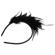 Feather Fascinator Headband Women Headpiece Wedding Headwear Party Headdress