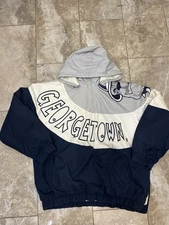 Vintage Match 1 Georgetown Hoyas  Wind Jacket 1/2 Zip Size XL