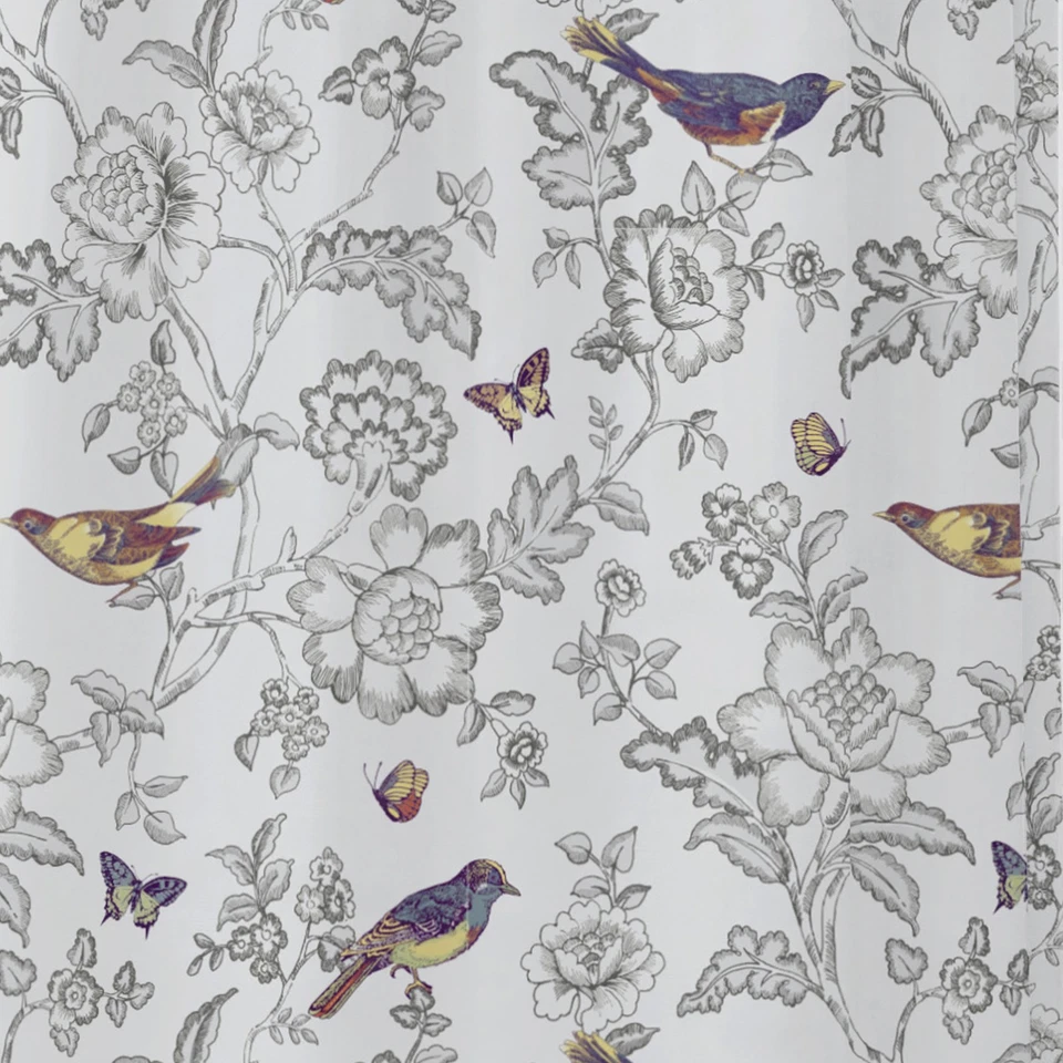 Занавеска для душа с люверсами на подкладке Mockingbird — Levtex Home - Изображение 3 из 3