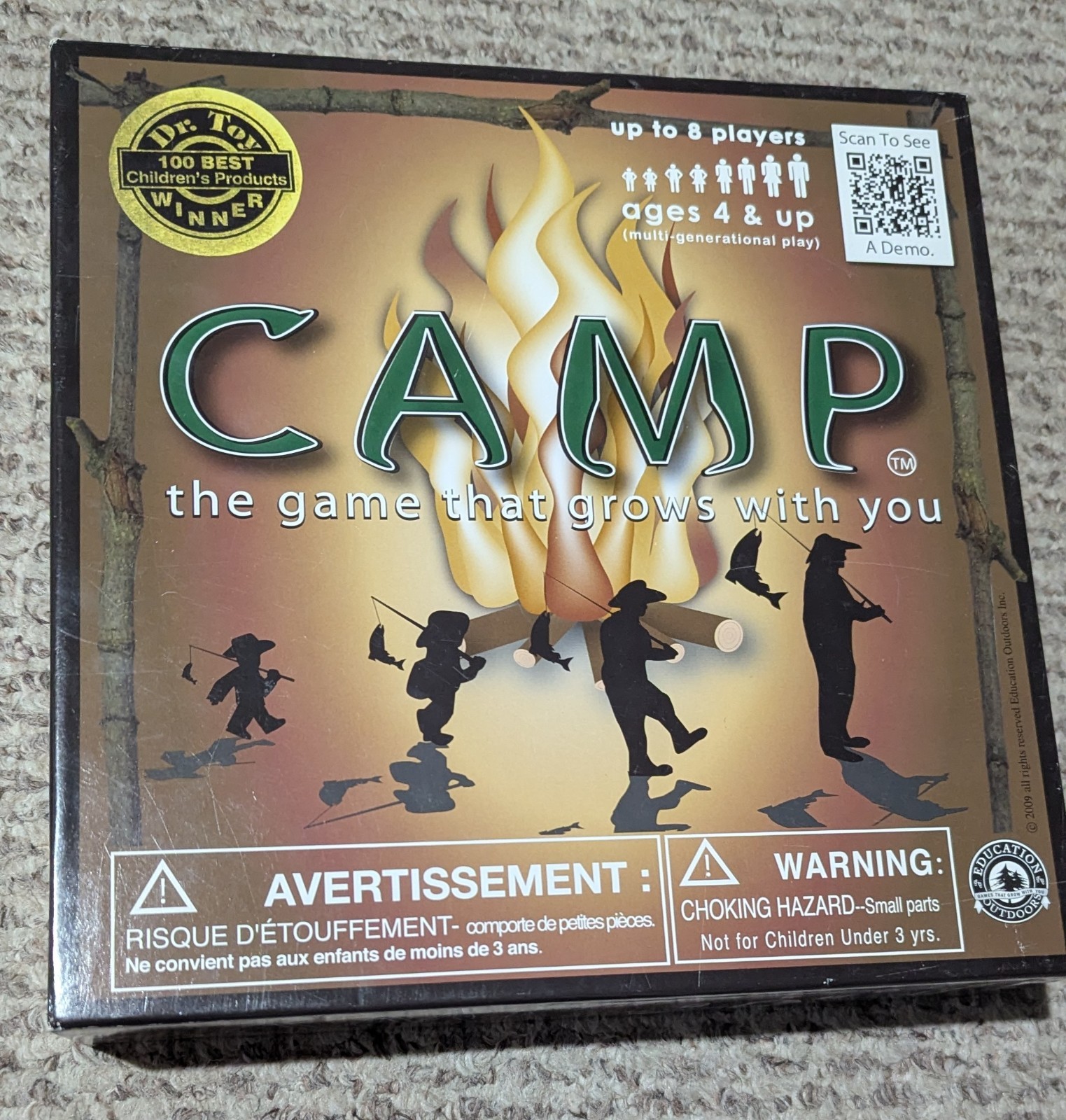 CAMP The Game That Grows With You 2009 Education Outdoors Board Game NEW SEALED