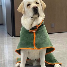 Dog Drying Robe Fast Drying Water Absorption Keep Warm Pet Bathrobe for Puppy
