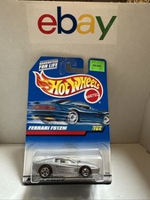 HW Collector#784 FERRARI F512M Shiny Silver W/Black Interior, 5 Spoke Wheels