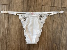 Victoria's Secret Panties V-String Thong Panty Dream Angels Gray Lace Medium M
