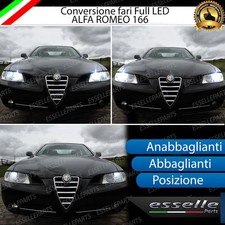 CONVERSIONE FARI FULL LED ALFA 166 RESTYLING 6000K LED ALTA LUMINOSITA' BIANCO