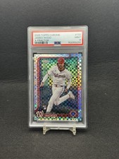 2025 Topps Chrome - James Wood #132 X-Fractor Rookie PSA 9 Nationals