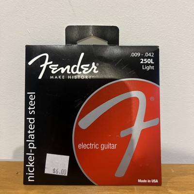 Genuine Fender Super 250L Nickel Plated Steel Strings 9-42 073-0250-403