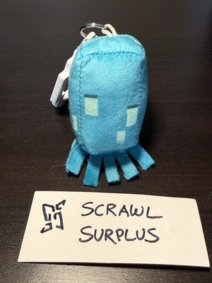 NEW Mojang Minecraft Series 3 Plush Hangers - Glow Squid Blind Bag Backpack Clip