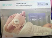 Owlet Dream Sock FDA-Cleared Smart Baby Monitor Wi-Fi Heart/O2 Dusty Rose