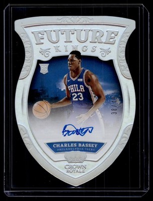 Charles Bassey 2021-22 Panini Crown Royale Future Kings Auto Card /49 #FK-CBS