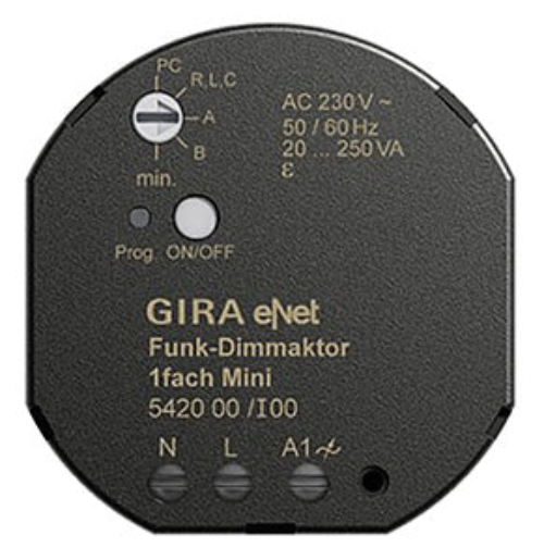 Gira 542000 Enet Funk Dimmaktor 1Fach Mini 20–250 W/Va-image