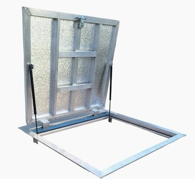 Bodenluke 80x80 cm Schachtabdeckung Revisionsschacht 800x800 mm Thermo Max-4