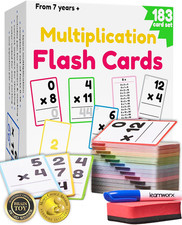 Multiplication Flash Cards 3Rd Grade  183 Math Flash Cards  Times Table Chart