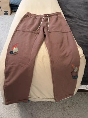 Size XXL - Air Jordan x Travis Scott Fleece Pants Archaeo Brown DO4097-256 NEW - Image 1 of 4