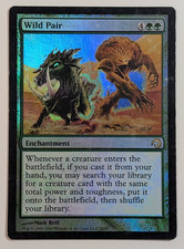 MTG Card - 1x Wild Pair, Premium Deck Series Slivers LP Foil Magic The Gathering