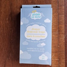 Angel of Mine Diaper Disposal Bags 75 ct Home Travel Odor Control Baby Nursery