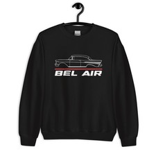 Premium Sweatshirt For Bel Air Blown 1957 Car Owners Birthday Gift