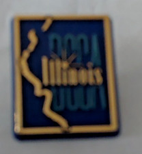 VINTAGE PLASTIC PINBACK / LAPEL PIN ILLINOIS DECA