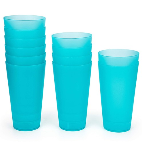 KX-WARE 32-ounce Plastic Tumblers/Large Drinking Glasses/Party Cups/Iced Tea
