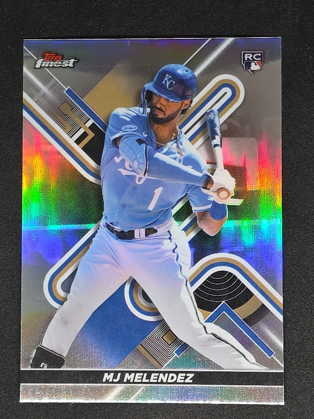 2022 Topps Finest - MJ Melendez #57 Refractor (RC) Rookie Royals