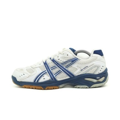 ASICS Herren GEL-Tactic Sneaker Weiß/Blau GEL Hallenschuhe EU 42,5