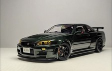 1/18 MotorHelix Nissan Skyline R34 GT-R Nismo Z-tune Dark Green Diecast Limited