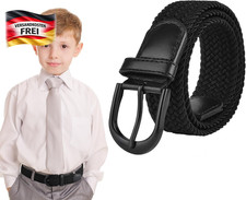Elastischer Kinder-G&uuml;rtel geflochten dehnbar f&uuml;r Jeans und Hosen Jungen M&auml;dchen