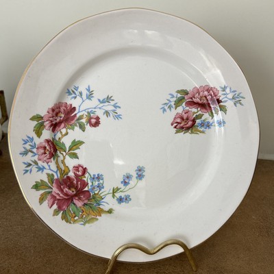 Vintage 40er Jahre, Barker Bros, Royal Tudor Ware 'Pfingstrose' Muster Speiseteller 25 cm