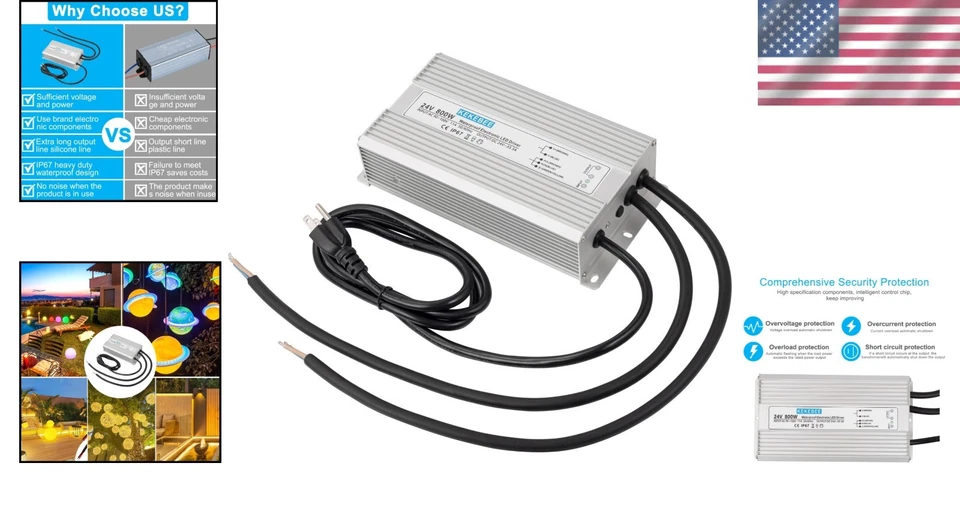 Waterproof Power Supply for Indoor/Outdoor LED Lighting - Image 2 of 4