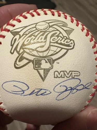 Pete Rose World Series Signed Baseball Ball Steiner Authenticated Reds Phillies