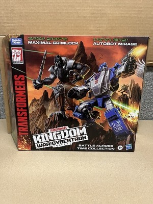 Transformers WFC Kingdom Autobot Mirage & Maximal Grimlock Battle Across Time