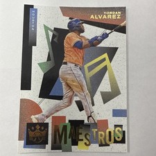 Yordan Alvarez 2022 Diamond Kings Baseball Maestros #M-10 Insert Card HOU
