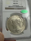 1925 MS65 + Plus  NGC CAC Peace Dollar Jumps Huge In MS66