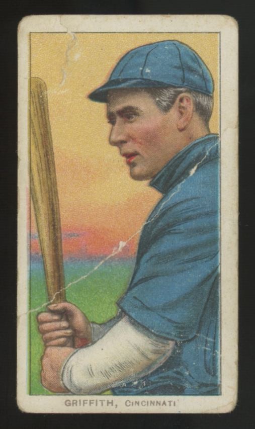 1909-11 T206 Clark Griffith Piedmont Back Poor