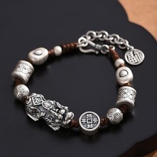 Pixiu Bracelet Men Women Wealth Charm Bracelet Feng Shui Beads Gift