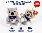 2x Australian Koala Plush Keychain Souvenir Soft Toy Gift Free Shipping