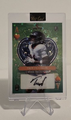 2024 Wild Card 5 Card Draw Stacked Deck  Troy Franklin 3/3 Auto