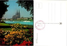 Europe Germany Cologne Cathedral Viewed from Rheinpark WMS. Stolzenfels Postcard