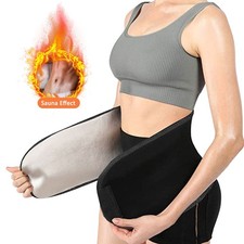 Sauna Suit Waist Trimmer for Women Waist Trainer Sweat Band for Stomach Belt Low